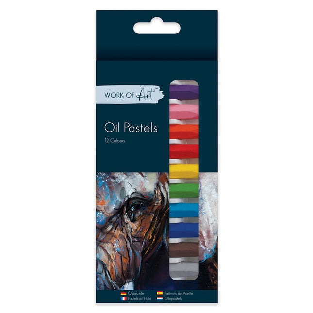Oil Pastels Bright Colours - 12 Packetching