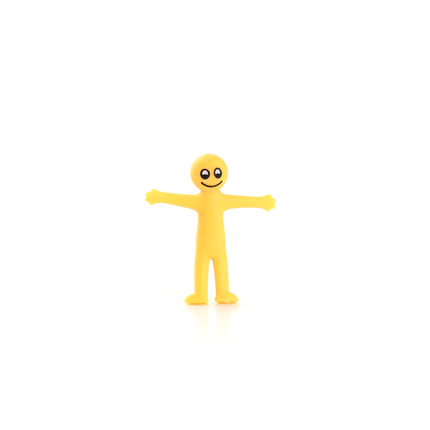 Yellow Stretchy Smiley Men - 12 Pack