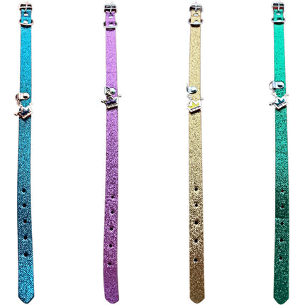 Glitter Dog Collar With Crown - 4 Pack