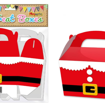 Santa Suit Treat Boxes - 10 Pack