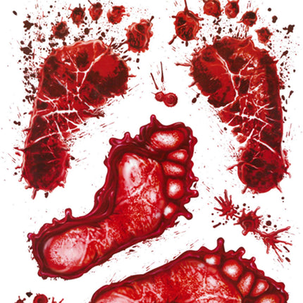 Foot Print Scary Decals