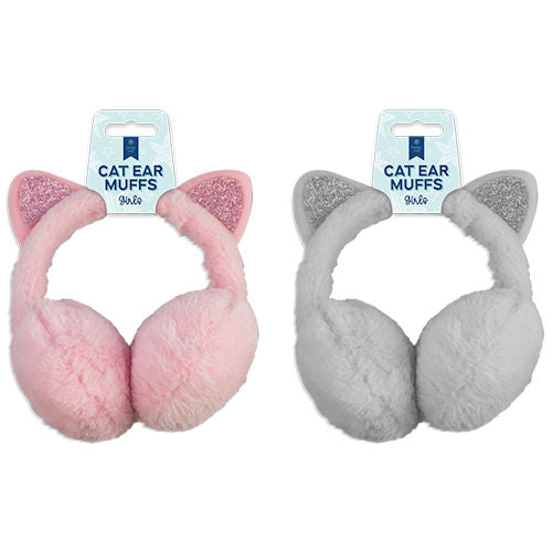 Cat Ear Muffs Single - Assorted Winter Headwear Warm Ear Warmers