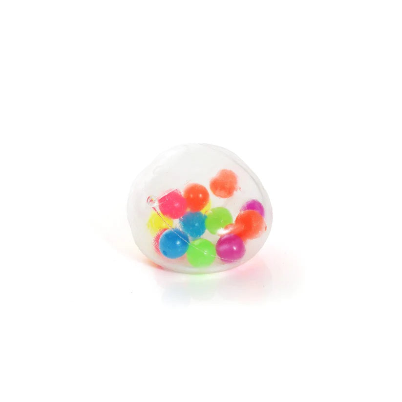 Coloured Bead Water Stress Relief Ball – Squeezable Sensory Toy Bead Filling Fun Stress Reliever Anxiety