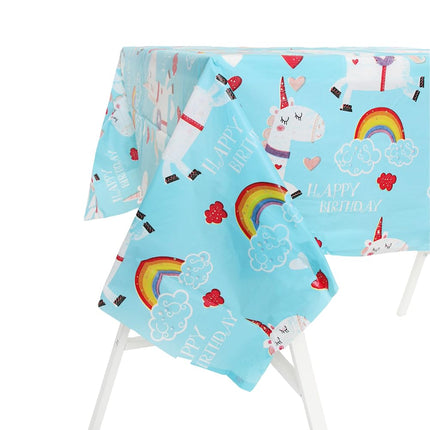 Unicorn Plastic Party Tablecover