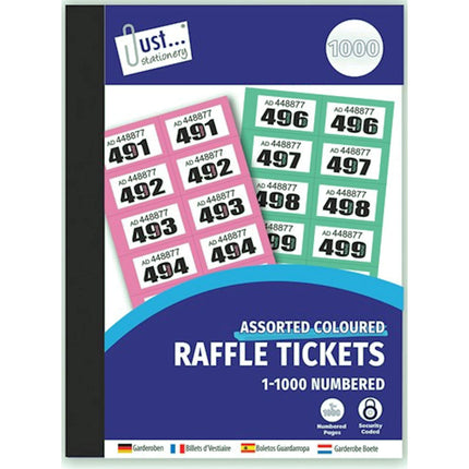 1-1000 Cloakroom Raffle Tickets