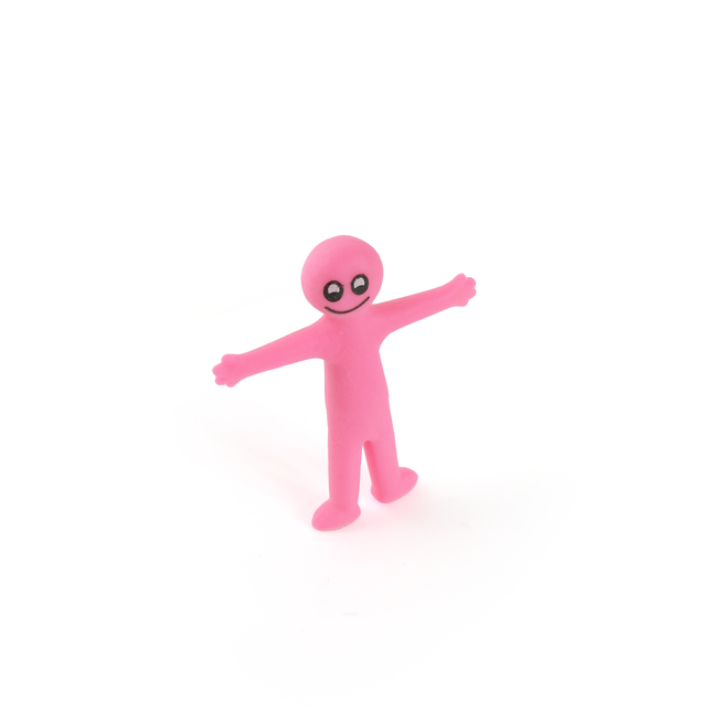 Pink Stretchy Smiley Men - 12 Pack