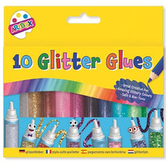 10 Glitter Glue Pens