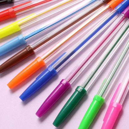 12 Multi-Coloured Ballpoint Pens