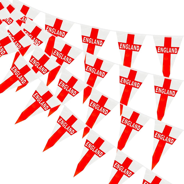 St George England Flag 5m Triangle Flag Bunting