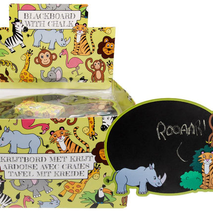 Wild Animal Blackboard & Chalk