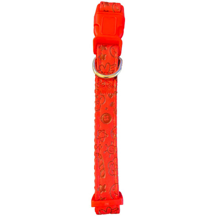Patterned Dog Collar - Red