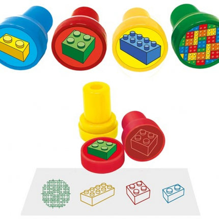 Bricks Ink Stamps - 6 Pack