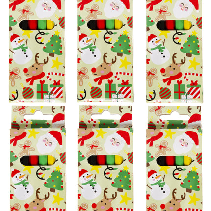 Christmas Halfsize Colouring Pencils - 6 Pack
