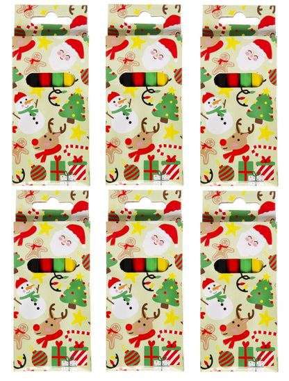 6 Christmas Halfsize Colouring Pencils