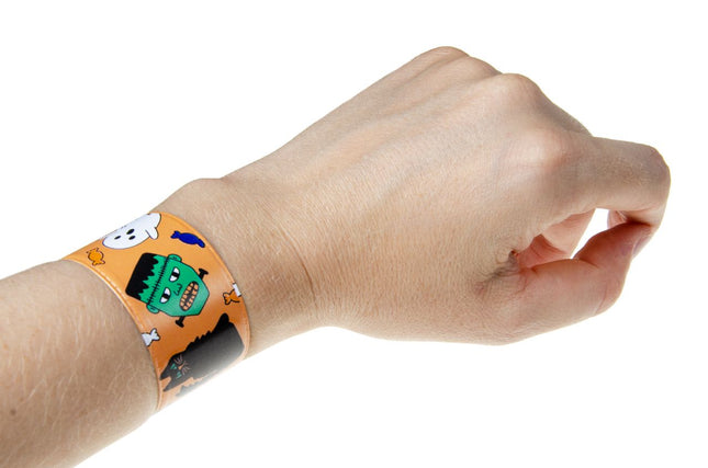 Halloween Slap Bracelets - 6 Pack