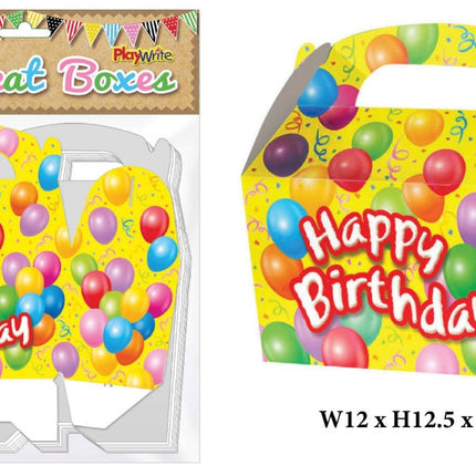 Happy Birthday Treat Boxes - 10 Pack