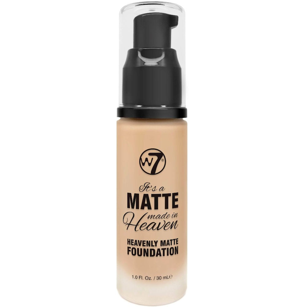 W7 Cosmetics Matte Made In Heaven No Shine Liquid Foundation - Early Tan