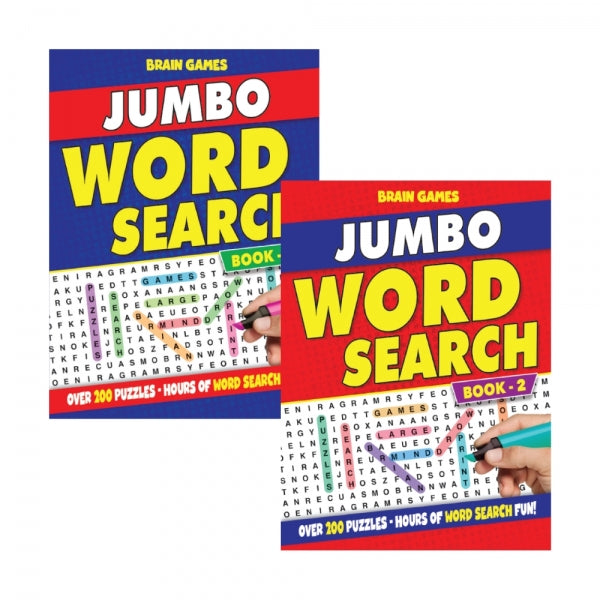 Jumbo Wordsearch Book - Large Print Puzzles for Hours of Fun and Brain-Boosting Entertainment