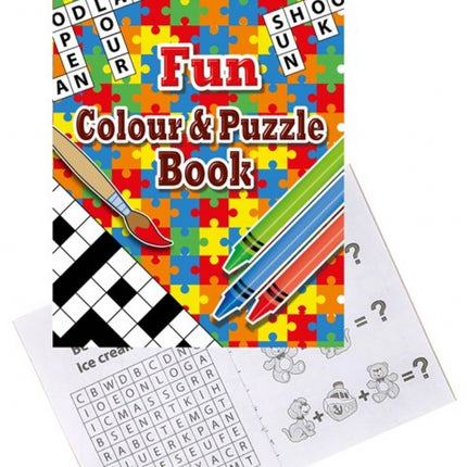 Fun Colour & Puzzle Books - 6 Pack