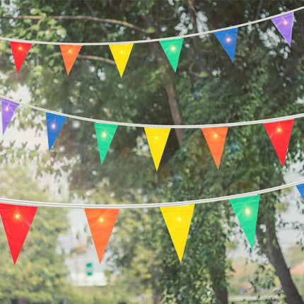 Rainbow Pride Light Up Flag Bunting