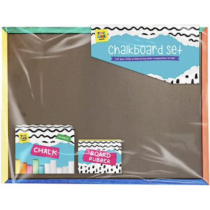 Large 33cm x 43cm Chalk Board & Chalk Set