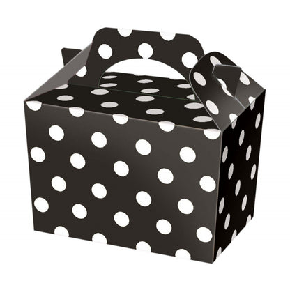 10 Black Polka Dot Boxes