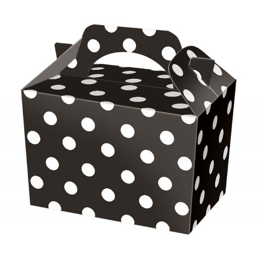 10 Black Polka Dot Boxes