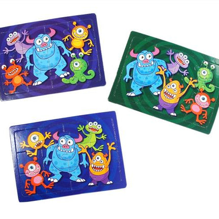 Monster Jigsaw Puzzles - 6 Pack