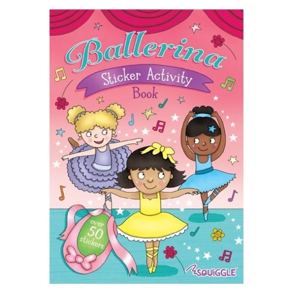 A4 Mermaid Ballerina Sticker Activity Book - Assorted Enchanting Designs Includes Stickers