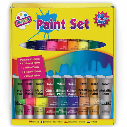 Craft Paints - 18 Piece