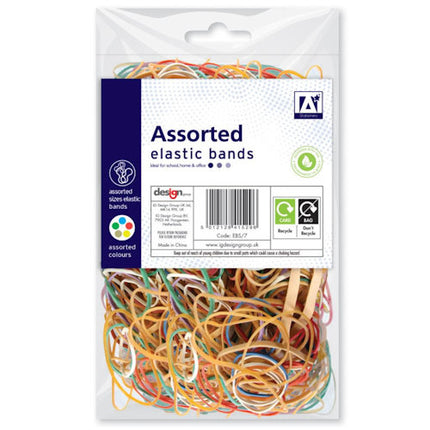Assorted Elastic Bands - 60g