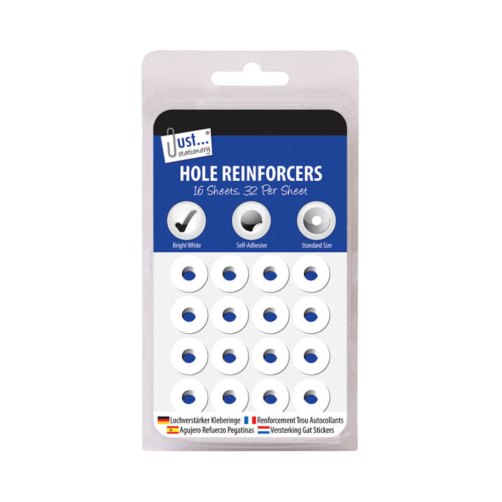Hole Reinforcers - 512 Pack Paper Ring Binder Repair Stationery Office