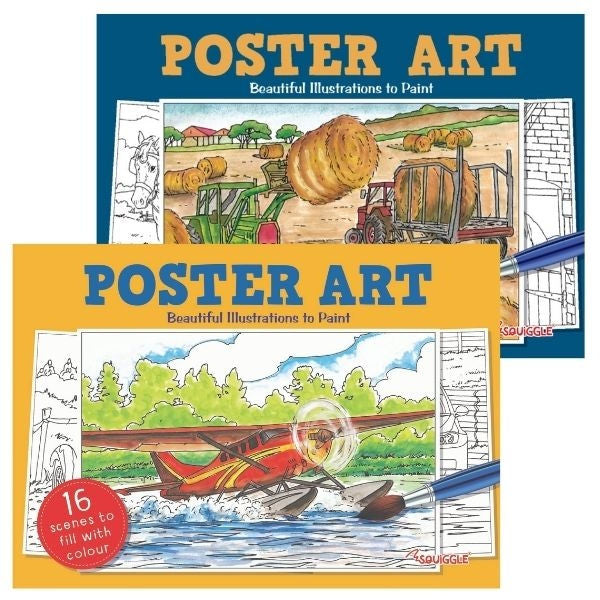 A4 Poster Arts Colouring In Book - Assorted Large Designs Colouring Fun Vibrant High Quality
