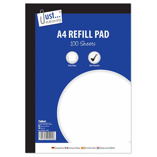 A4 Plain Refill Pad - 100 Sheets