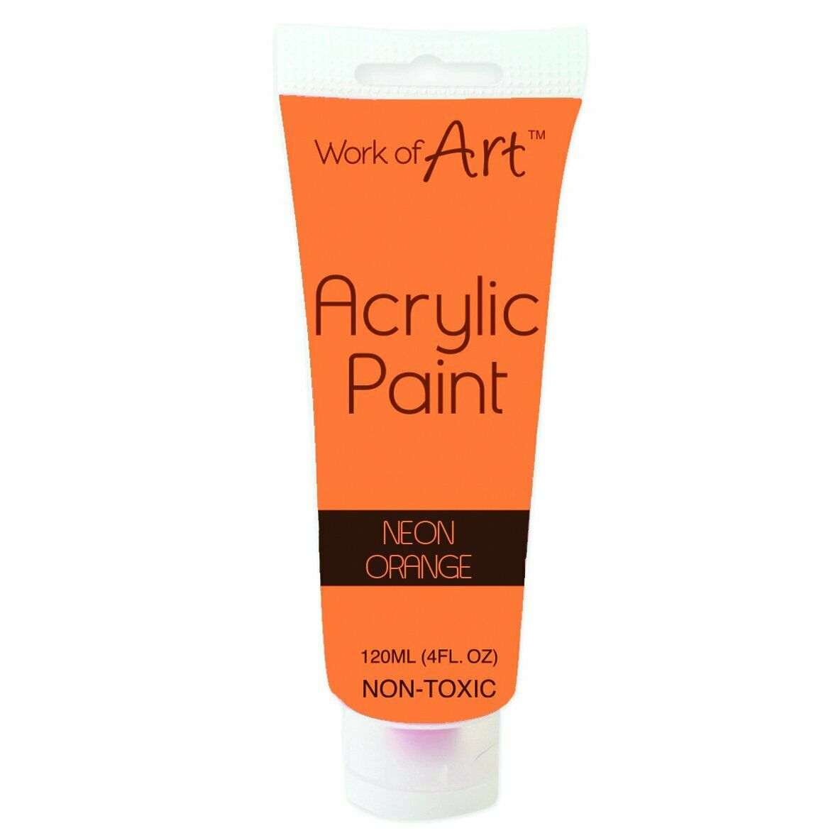 Neon Orange Acrylic Paint - 120ml