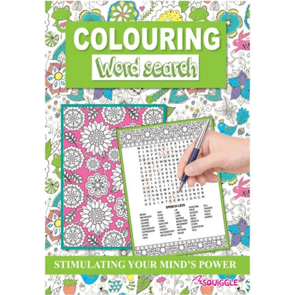 A4 Colouring Word Search Book - Assorted
