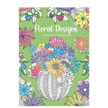 A4 Patterns Floral Designs Colouring Book - Assorted
