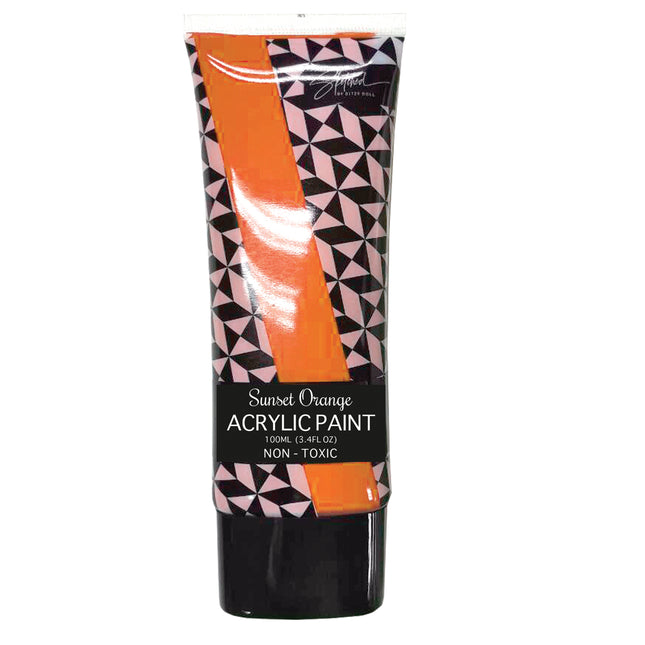 Acrylic Paint 100ml - Sunset Orange