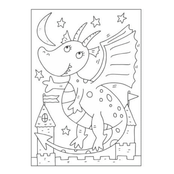 A4 Magical Creatures Colouring Book - Enchanting Mythical Beings High Quality Fantasy