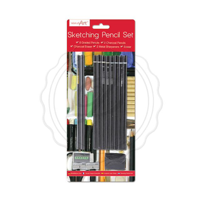 Artists 14 piece Sketching Pencil Set - Ditzy Doll