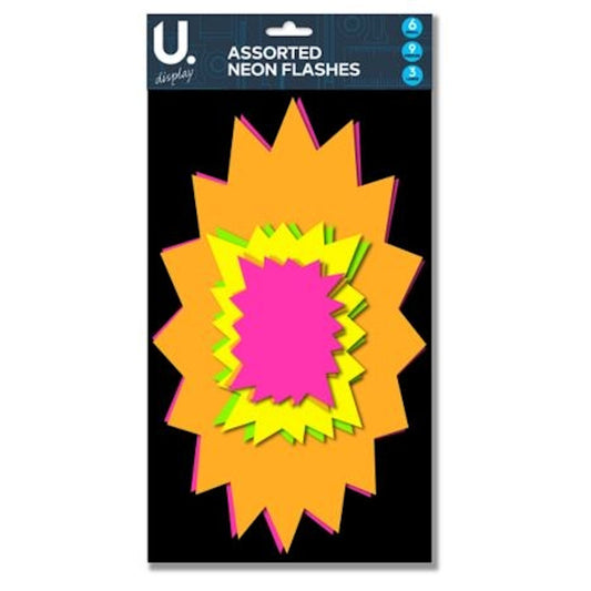 Assorted Neon Flashes - 18 Pack