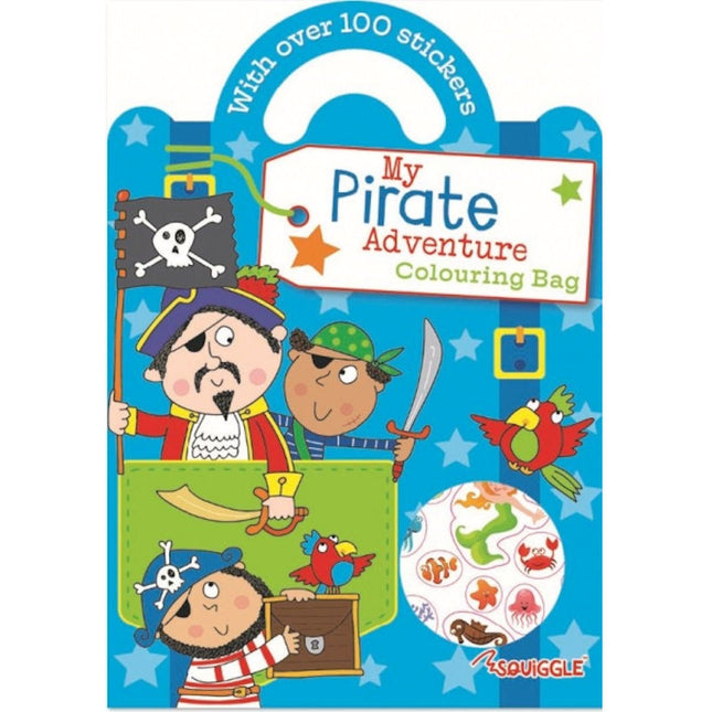 My Pirate Adventure Colouring Sticker Bag Book