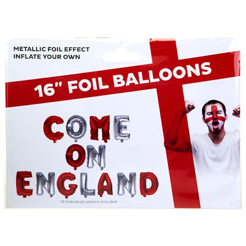 Foil Come On England Balloon 16"