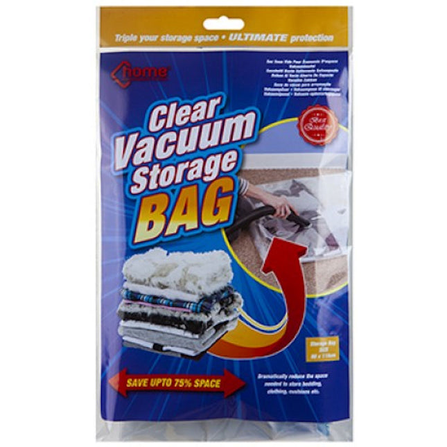 Extra Large Clear Vacuum Storage Bag - 80 x 110cm