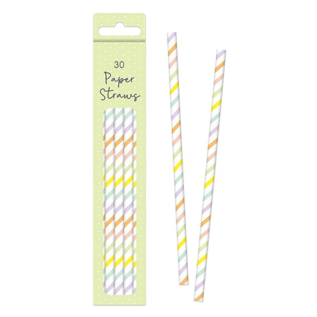 Easter Paper Straws - 30 Pack
