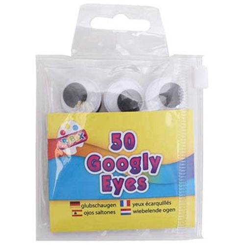 Assorted Googley Eyes - 50 Pack