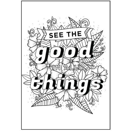 A4 Tranquil Advanced Colouring Book