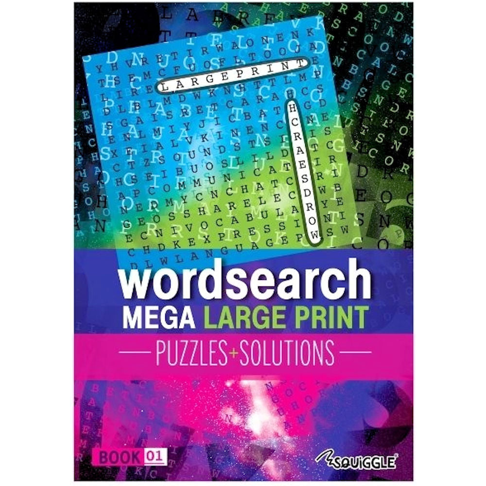 A4 Mega Large Print Modern Word Search Book