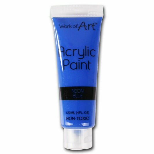 Neon Blue Acrylic Paint - 120ml