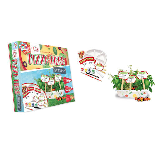 Grow Your Own Pizza Garden Activity Set - Educational Kit Growing Ingredients Pizza Making Planting Pots